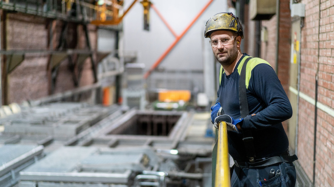 Martin Stigh, a Hydraulic mechanic at Gränges Finspång.