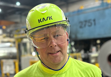 Gränges Finspång production leader, Peter Alvarsson.