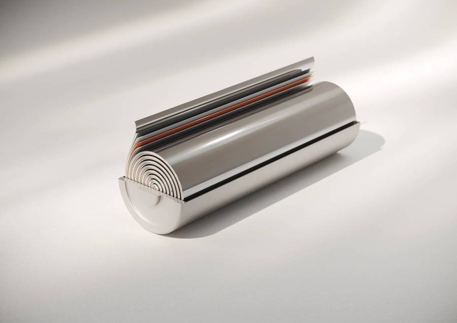 Cylindrical battery.