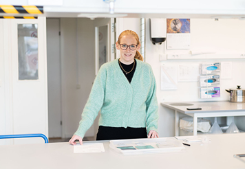 Emma Katarp, an Application Engineer at Gränges Finspång.